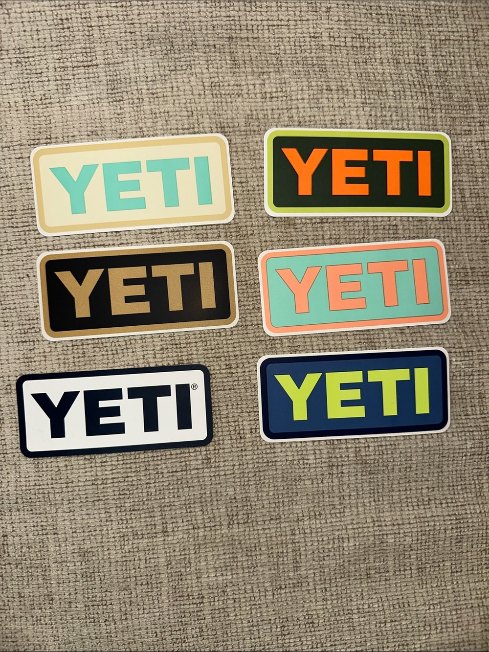 NEW YETI Logo Sticker Set - Multi Color Pack - Picture 1 of 2